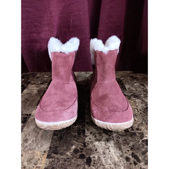 Sorel Out N About Winter Booties Terra Cotta Red Faux Fur Lined Size Womens 9.5 - Picture 3 of 6